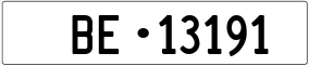 Trailer License Plate